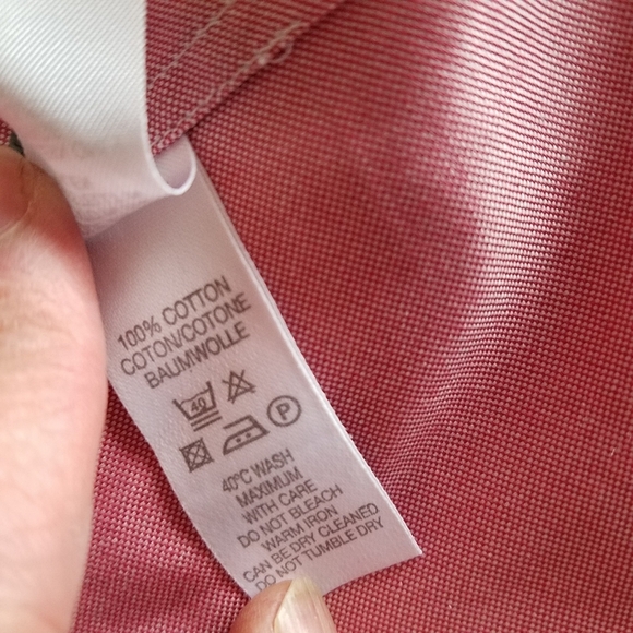 Paul Smith London  Dress  Shirt Size 17.5 44 100% cotton Pink Slim Fit - Picture 11 of 11